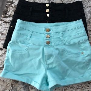 High waisted shorts